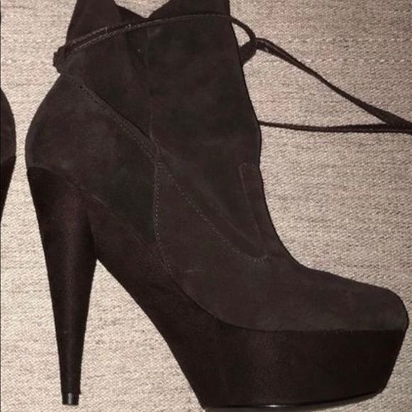 COLIN STUART BRIWN PLATFORM BOOTIES - Picture 9 of 10